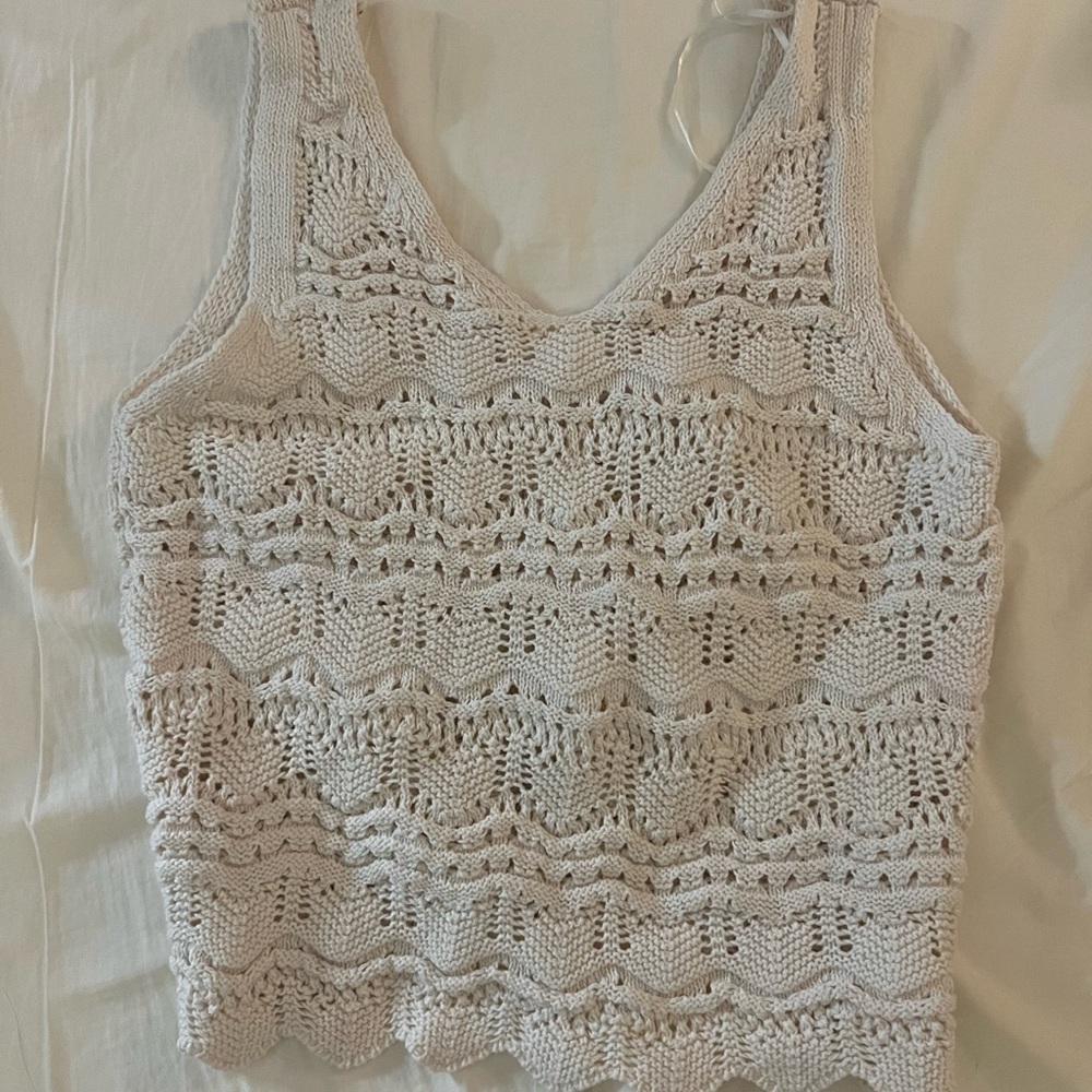 Knitted cream top Jessica Simpson